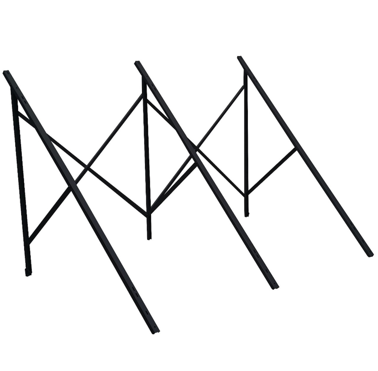 Flachdachaufständerung 45° für Eurotherm-Solar CPC Vakuumröhrenkollektor 24R - Black Line Flachdachaufständerung 45° für Eurotherm-Solar CPC Vakuumröhrenkollektor 24R - Black Line