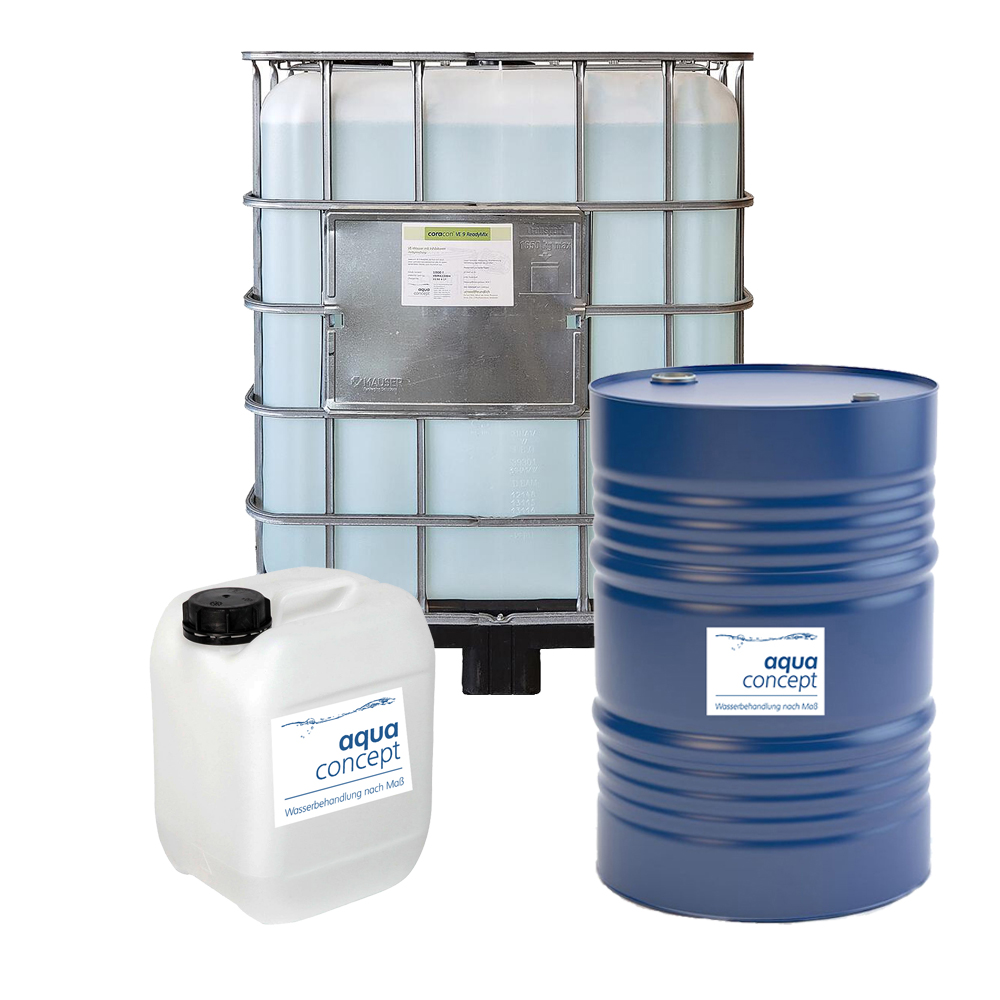 coracon® VDI 2035 Wasser mAl – Reines VE-Füllwasser für Heizungen mit Aluminium – Gebrauchsfertig und pH-stabilisiert