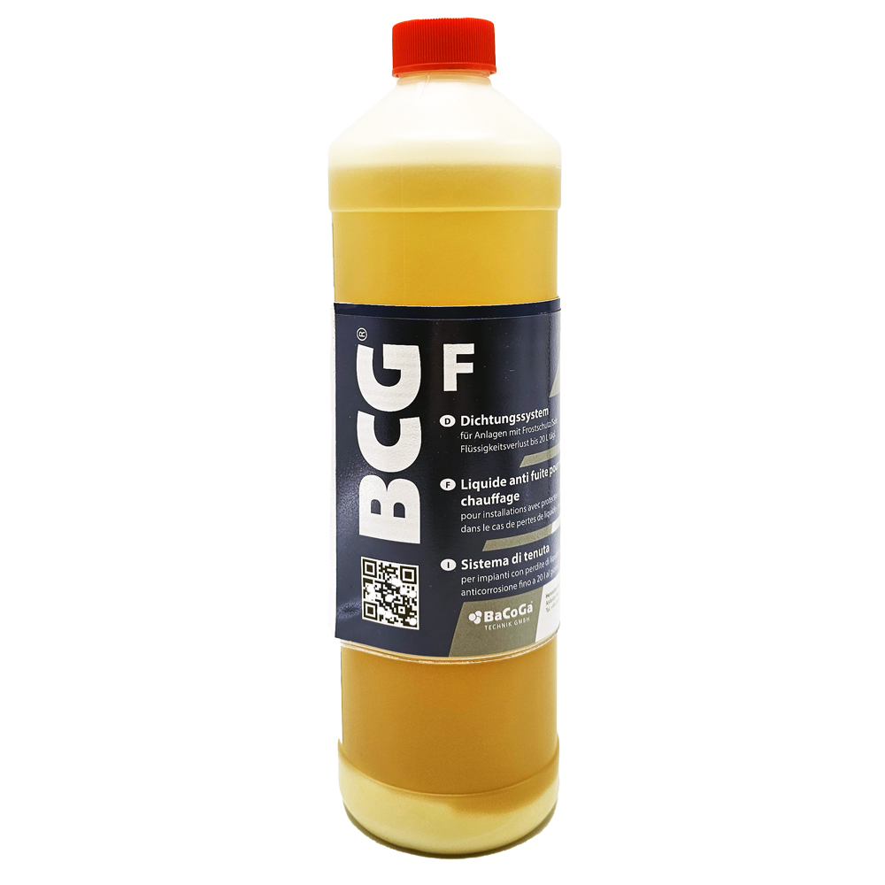 BCG-01 1 Liter BCG Flüssigdichtmittel Selbstdichtmittel Wasserverlust Heizung Solar Rohrleitungen