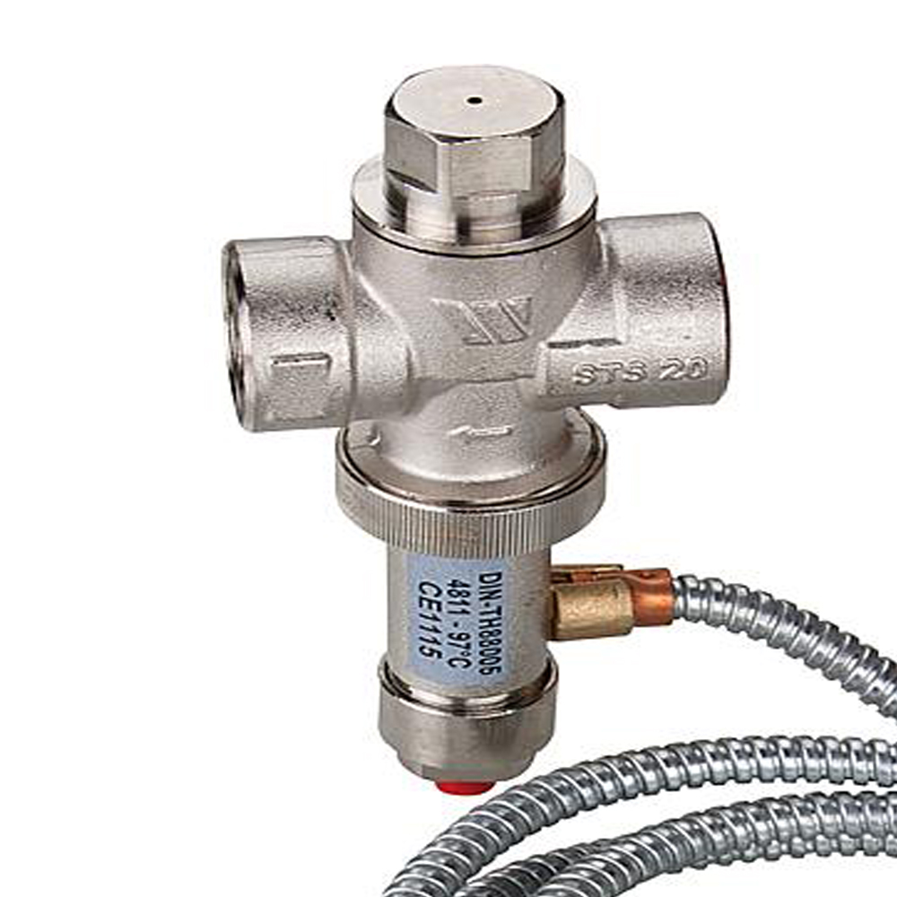3/4" Thermische Ablaufsicherung STS20 Kapillarrohr 130 / 200 / 400 cm Sicherheitsventil Kessel
