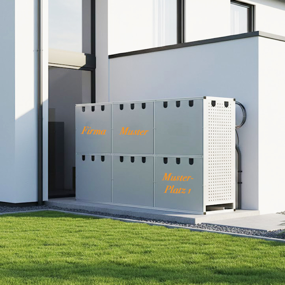 Erweiterung für STI Wechselrichterunterstand Größe XL aus Aluminium – Profi-Wetterschutz für PV-Wechselrichter & Batteriespeicher