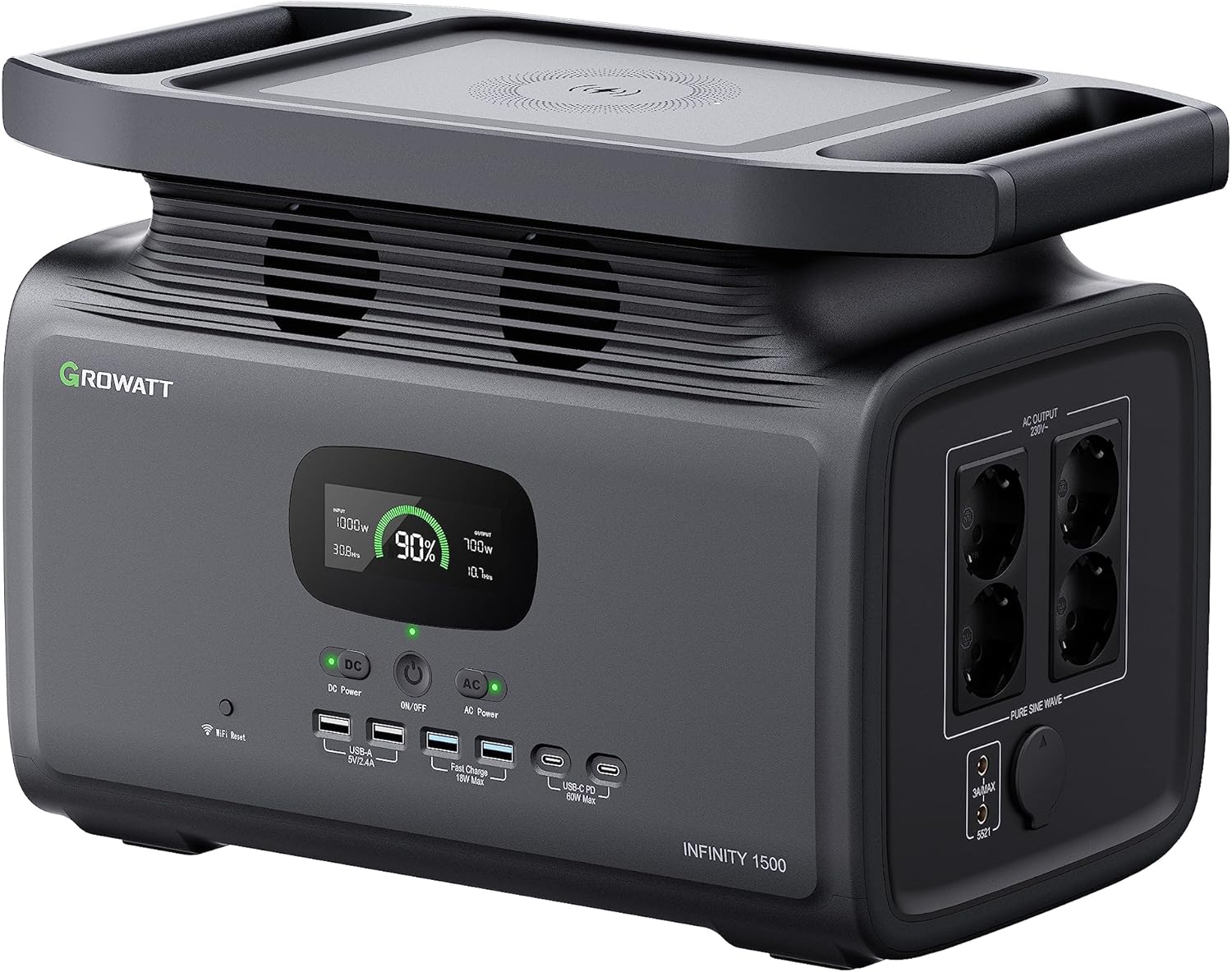 Growatt INFINITY 1500 Tragbare Powerstation 1512Wh 2000W