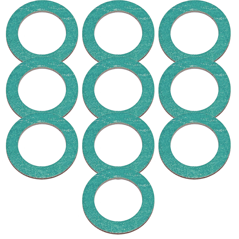 DI-Set-02 10er-Set Dichtungen 3/8" bis 2 1/2" für Solar bis 250°C Flachdichtung 100bar