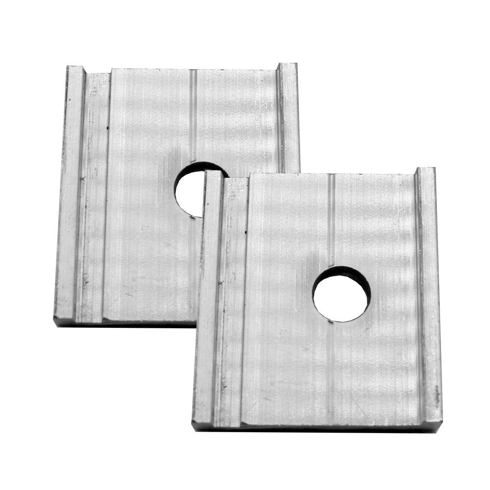 9785-Wasi26-01 2er-Set Alu Montageplättchen für M8
