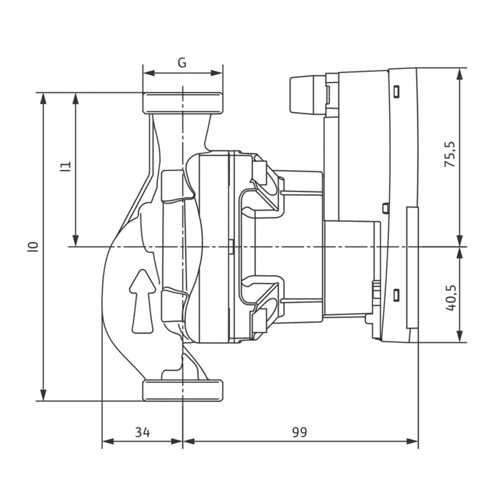 wilo-yonos-para-st15-Detail02 WILO Hocheffizienzpumpe Yonos Para ST15/7 IPWM2 Solarpumpe Umwälzpumpe