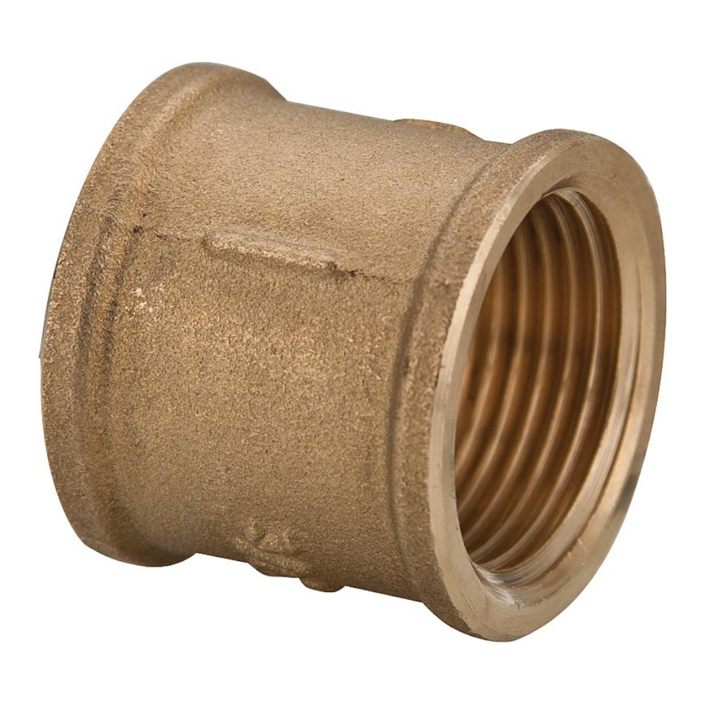 9008162-01 Messing Muffe 3/8" bis 2" - DN10 bis DN50 Innengewinde Gewindemuffe