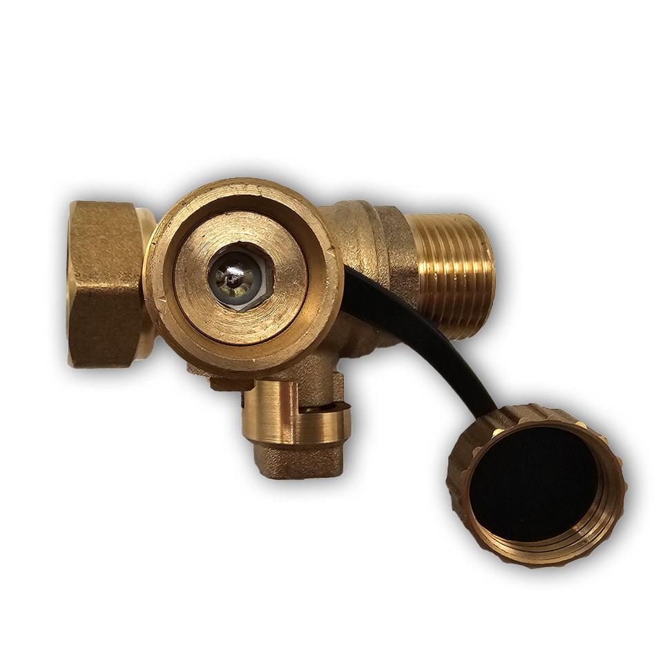 Wandhalterung für Ausdehnungsgefäße inklusive Kappenventil mit Ablasshahn