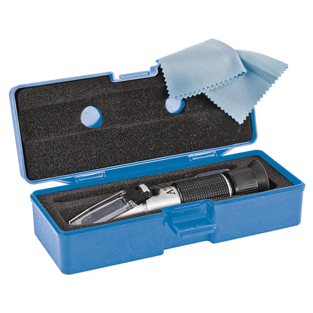 Refraktometer-Set Bestimmung des Frostschutzgehaltes für Solar- und Heizungsanlagen, PKWs und Batterien