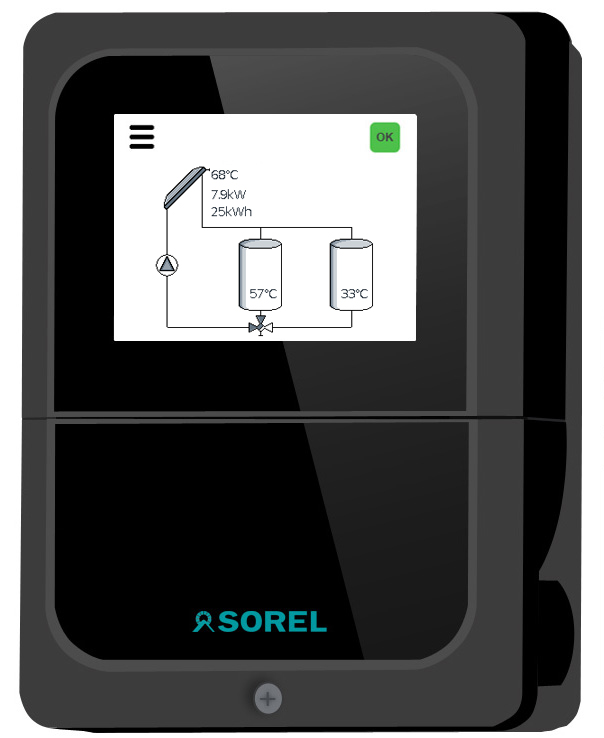 SOREL Solarsteuerung Solarregler Temperaturdifferenzsteuerung TDC SMART COMPACT (ohne Fühler)