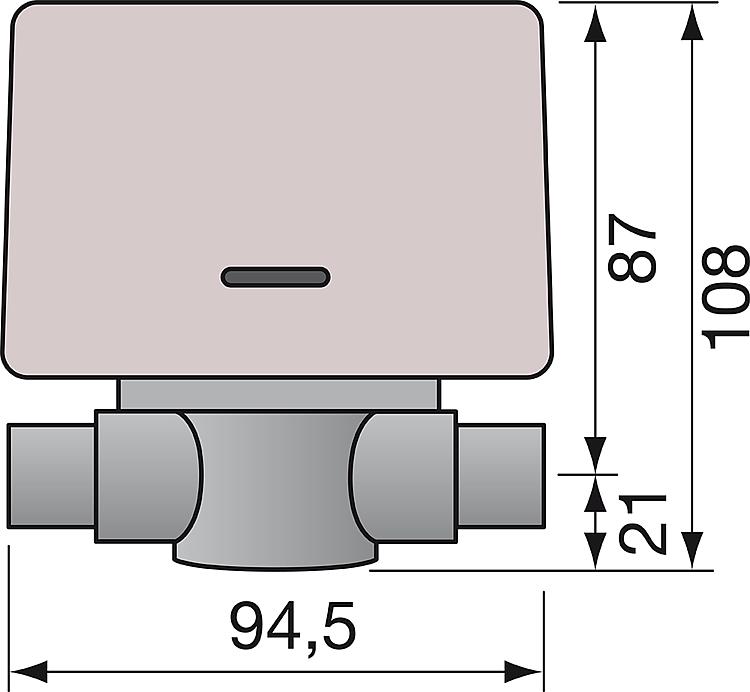 30113200-01 Orkli Zwei-Wege-Zonenventil 1/2" bis 1" IG / AG mit Motor Umschaltventil Zweiwegeventil