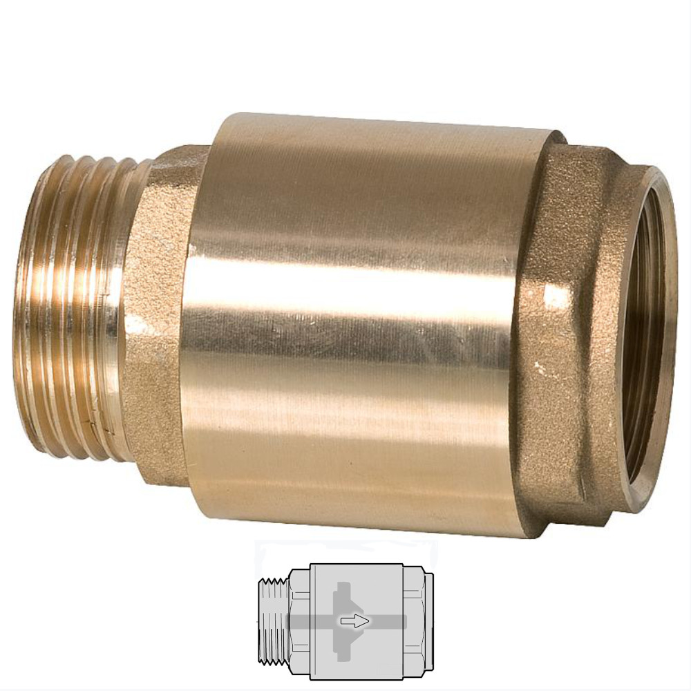 Rückschlagventil AG zu IG 3/8" bis 1 1/4" Schwerkraftbremse