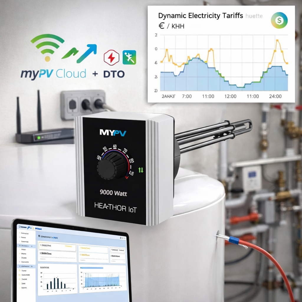 MyPV HEA-THOR 9,0 kW Elektroheizstab für dynamische Stromtarife ohne PV-Anlage