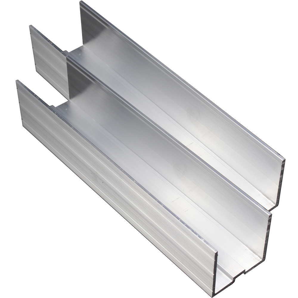 Wasi12-2er 2er-Set U-Profilverbinder 200 x 40,4 x 40,4 mm für Trägerprofil