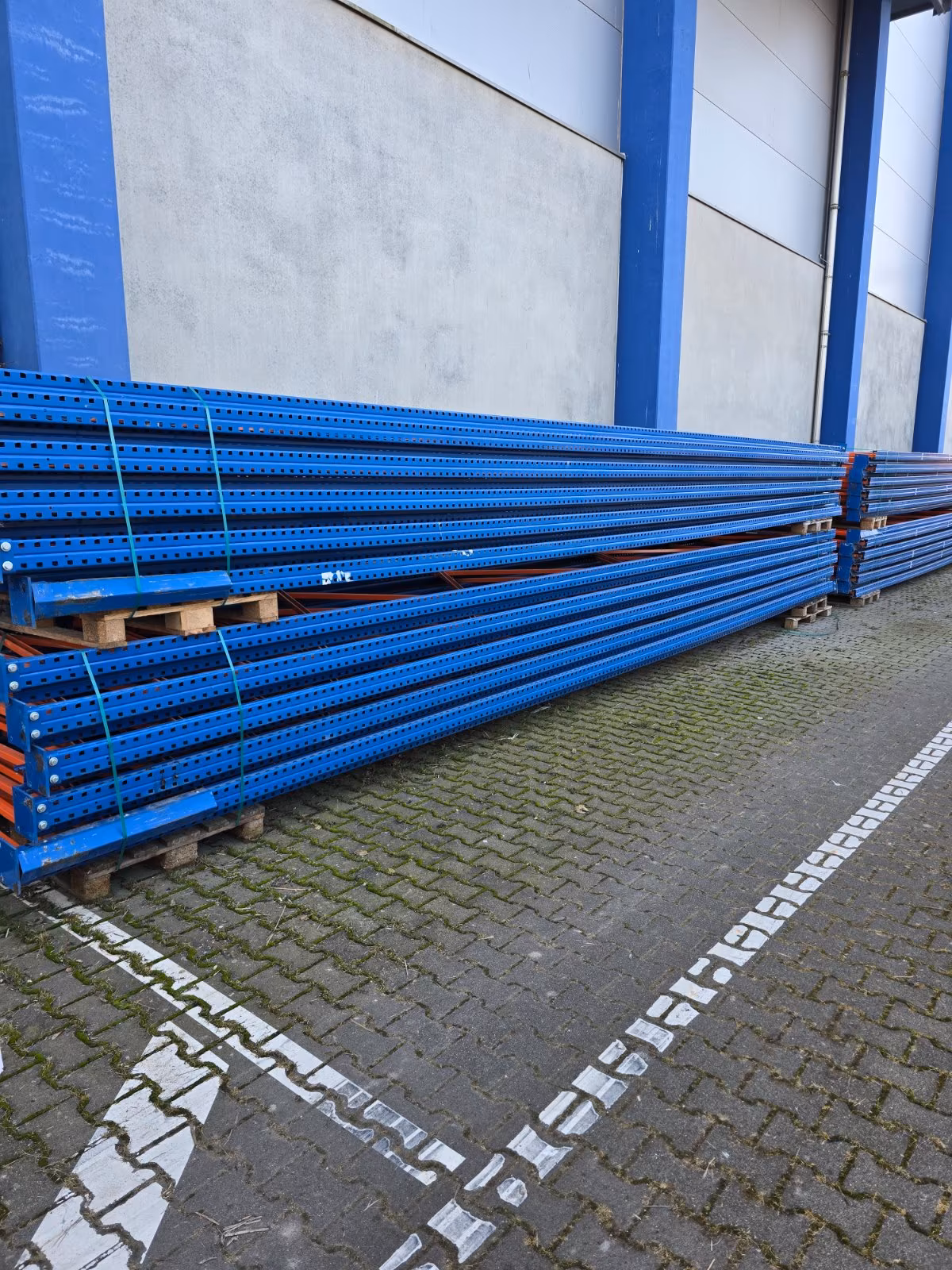 SSI SCHÄFER PR 600 Palettenregal – Grundfeld H 8600 mm, 3 Traversen, Feldlast 9.900 kg Kopie