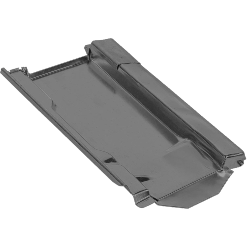 9702319-01 Unterlegplatten Typ Ton 260 Schwarzgrau pulverbeschichtet Metalldachplatte