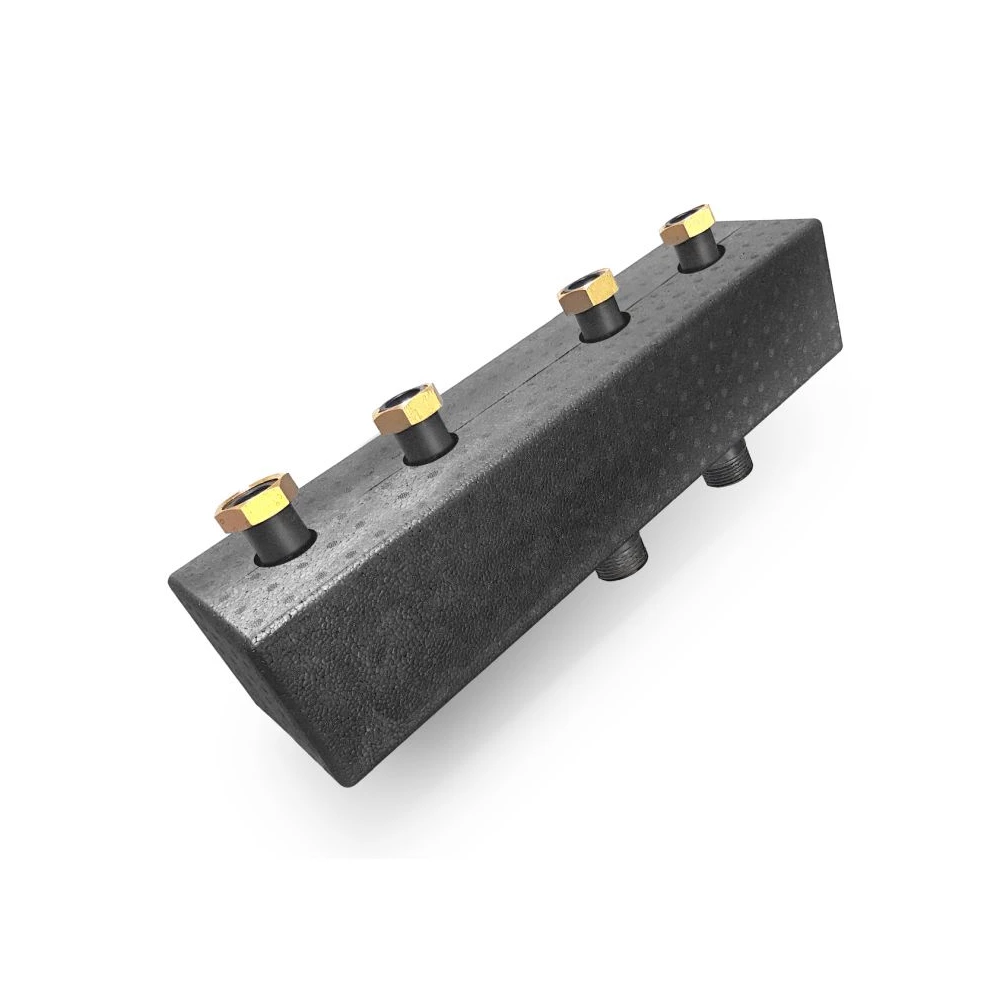 Heizkreisverteiler Verteilerbalken für zwei Heizkreissets DN 25 125 mm Heizkreisverteiler Verteilerbalken für zwei Heizkreissets DN 25 125 mm