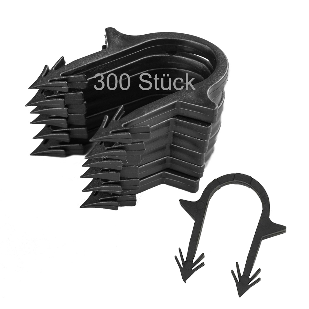 111180001-01 300 Stück Heizrohrclips Tackernadeln Rohrhalter Fußbodenheizung Tackersystem
