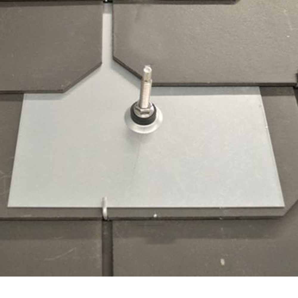 Metalldachplatte_Schiefer_Stockschraube Unterlegplatten Typ Schiefer Verzinkt Metalldachplatte für Stockschrauben