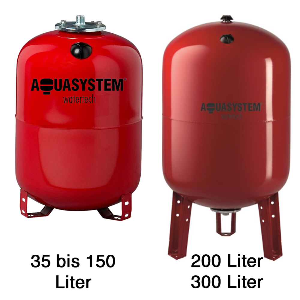 Heizungs-Ausdehnungsgefäß mit Fuß 35 L – 300 L für Heizungsanlagen Standgefäß Heizungs-Ausdehnungsgefäß mit Fuß 35 L – 300 L für Heizungsanlagen Standgefäß