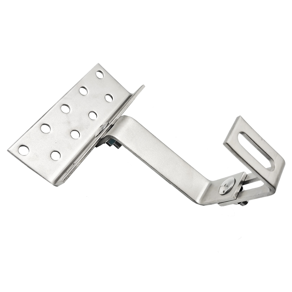 4600-001 Dachhaken Edelstahl 3-fach verstellbar für Dachsteine, Dachziegel und Dachpfannen