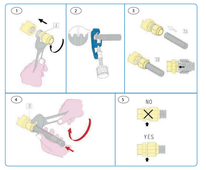 Winkel-Verschraubung 90° DN20 auf 22mm Kupfer – Solarwellrohr Fitting Winkel-Verschraubung 90° DN20 auf 22mm Kupfer – Solarwellrohr Fitting