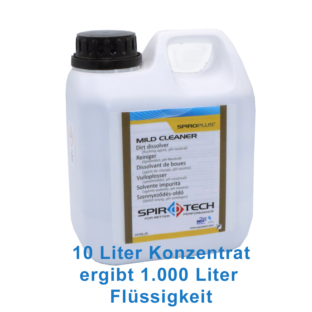 10 Liter SpiroPlus Mild Cleaner - Heizungsanlagen Reiniger Solaranlage Heizungsreiniger Konzentrat 10 Liter SpiroPlus Mild Cleaner - Heizungsanlagen Reiniger Solaranlage Heizungsreiniger Konzentrat
