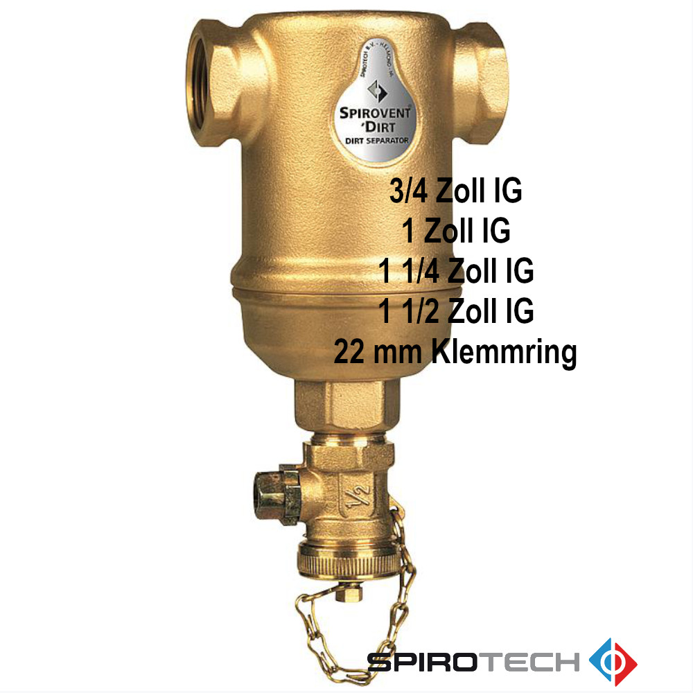 9003442 Spirotrap Schlammabscheider IG und Klemmring Abscheider