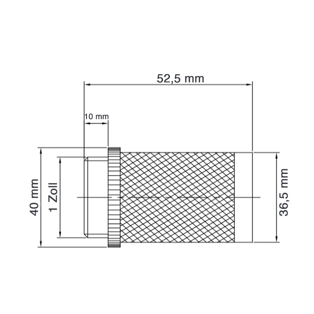 Schmutzfilter Saugkorb für Spül- und Befüllstationen mit 1" Gewinde Schmutzfilter Saugkorb für Spül- und Befüllstationen mit 1" Gewinde