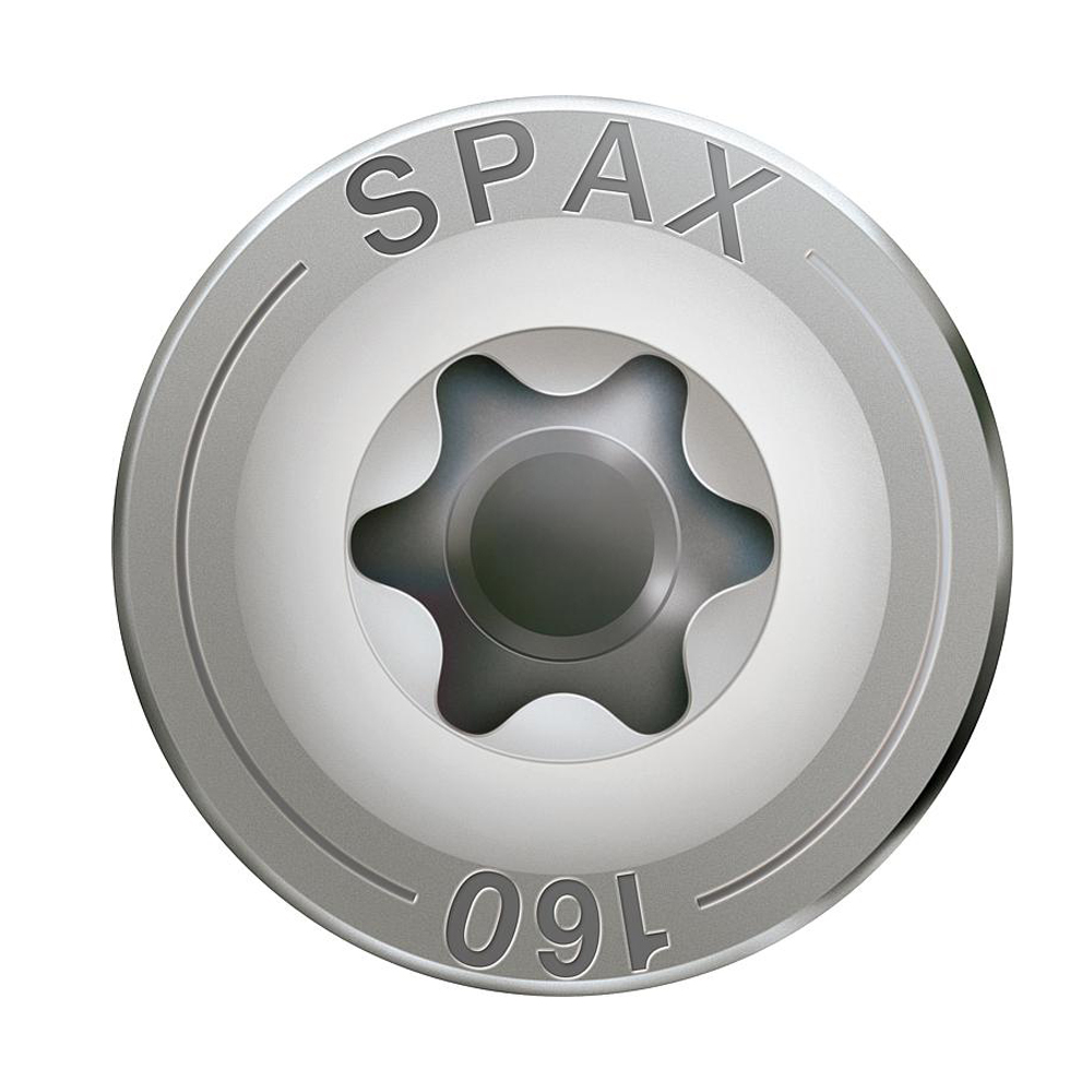 943208-02 Tellerkopf Schraube Teilgewinde T-STAR plus T40 A2 Edelstahl rostfrei 4CUT 8 x 80/100/120 mm