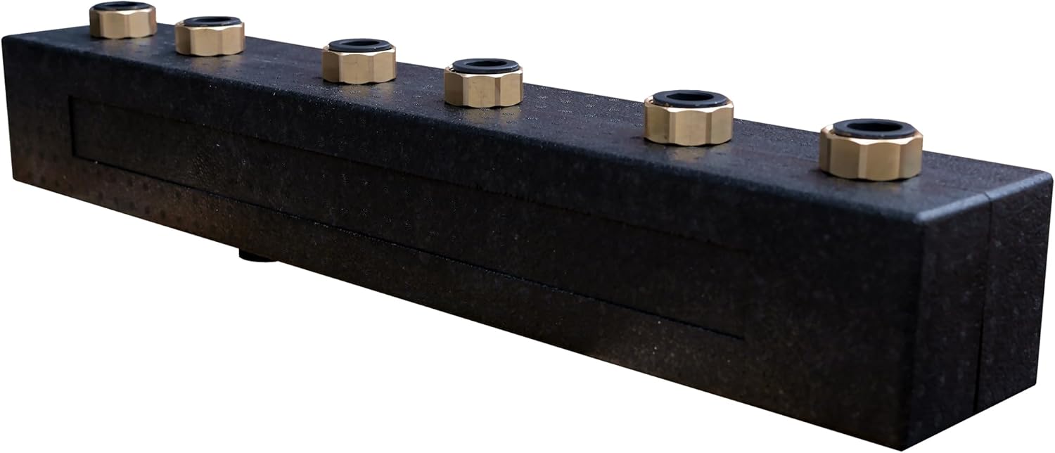 Heizkreisverteiler Verteilerbalken für drei Heizkreissets DN 25 125 mm Heizkreisverteiler Verteilerbalken für drei Heizkreissets DN 25 125 mm