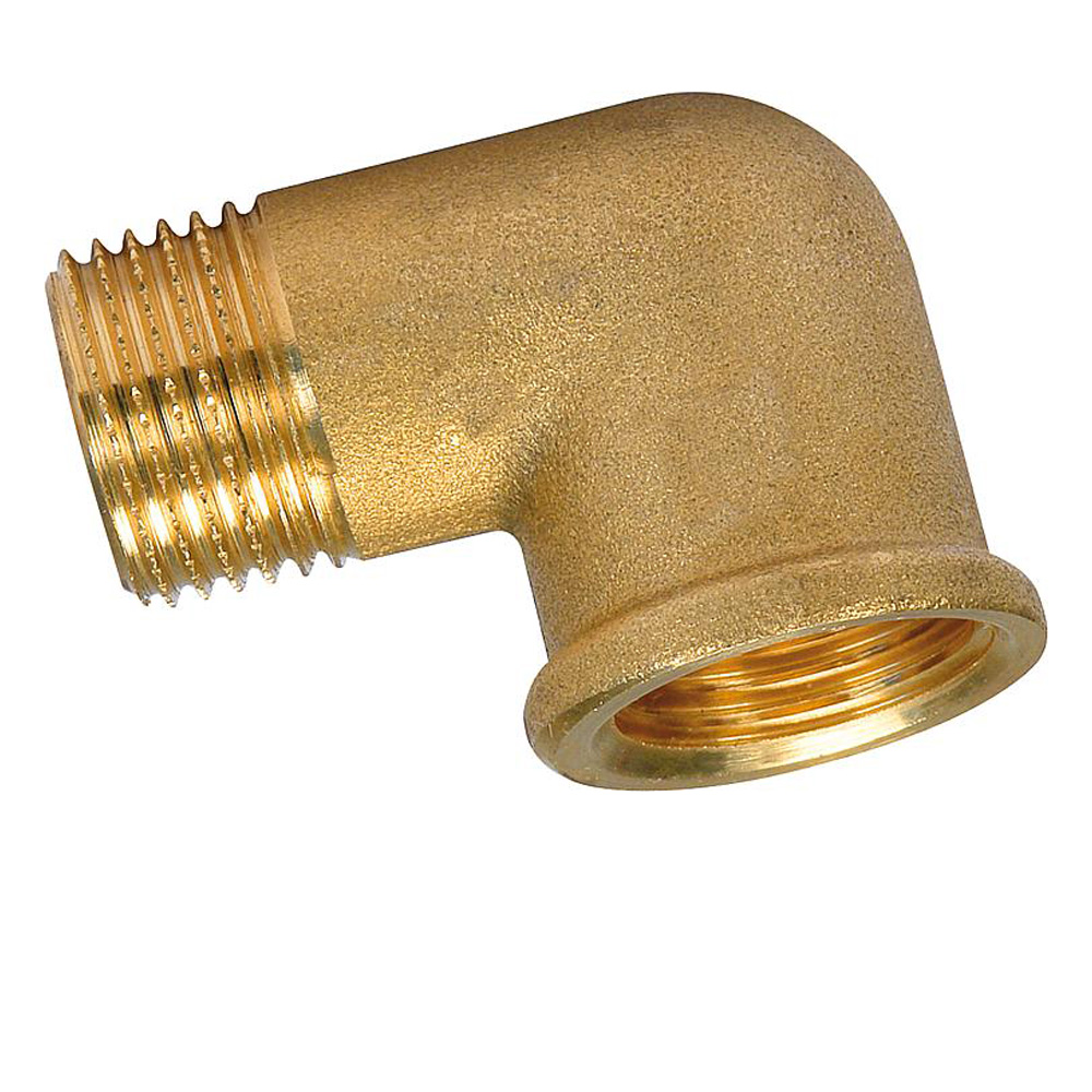 9008105-01 90° Messing Winkel 3/8" bis 1 1/4" - DN10 bis DN32 Innengewinde/Außengewinde