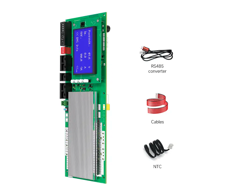 DALY Smart BMS 16S LiFePO4 48V 150 A – Aktives Balancing 1 A, Bluetooth, CAN/RS485 - 0% MwSt.