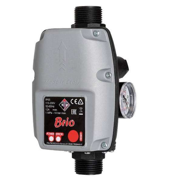 Italtecnica Brio 2000 Pumpensteuerung elektronischer Druckschalter Steuersystem mit Manometer